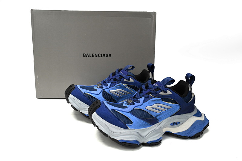 【DA5LJ】白宝蓝-5 纯原版巴黎世家11代 网布 圆头系带低帮 784339-W2MV3-2325 Balenciaga CARGO White Sapphire Blue