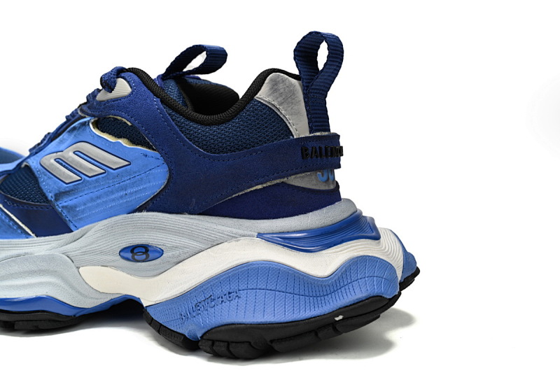 【DA5LJ】白宝蓝-5 纯原版巴黎世家11代 网布 圆头系带低帮 784339-W2MV3-2325 Balenciaga CARGO White Sapphire Blue