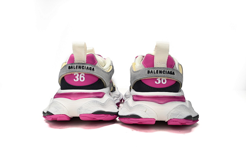 【DA5LJ】黑白粉-6 纯原版巴黎世家11代 网布 圆头系带低帮 784339-W2MV6-0310 Balenciaga CARGO Black And White Powder