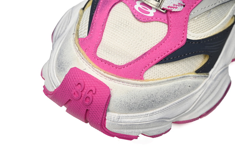 【DA5LJ】黑白粉-6 纯原版巴黎世家11代 网布 圆头系带低帮 784339-W2MV6-0310 Balenciaga CARGO Black And White Powder