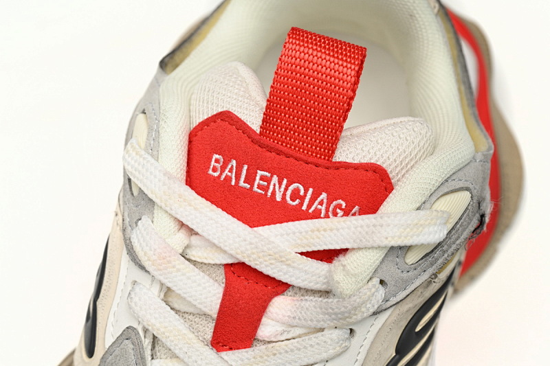 【DA5LJ】米白红-7 纯原版巴黎世家11代 网布 圆头系带低帮 784339-W2MV5-0325 Balenciaga CARGO Beige Red