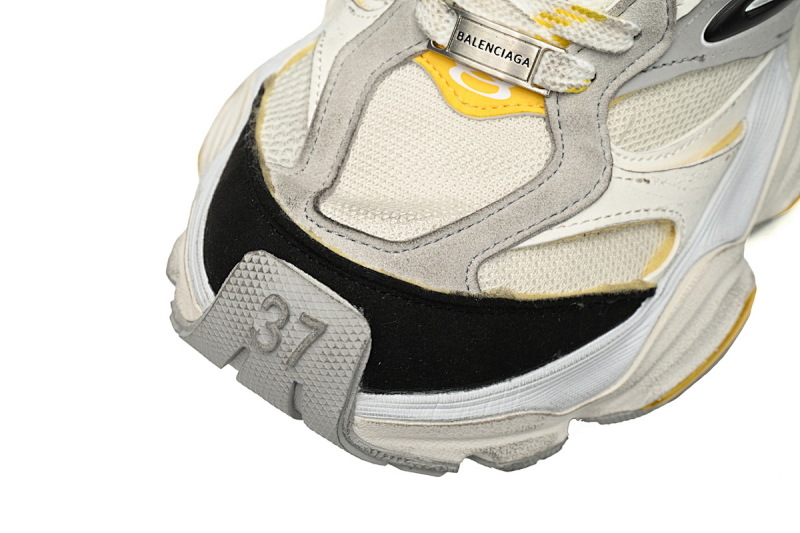 【DA5LJ】白黄银-1 纯原版巴黎世家11代 网布 圆头系带低帮 784339-W2MV1-1170 Balenciaga CARGO White yellow silver