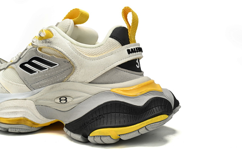 【DA5LJ】白黄银-1 纯原版巴黎世家11代 网布 圆头系带低帮 784339-W2MV1-1170 Balenciaga CARGO White yellow silver