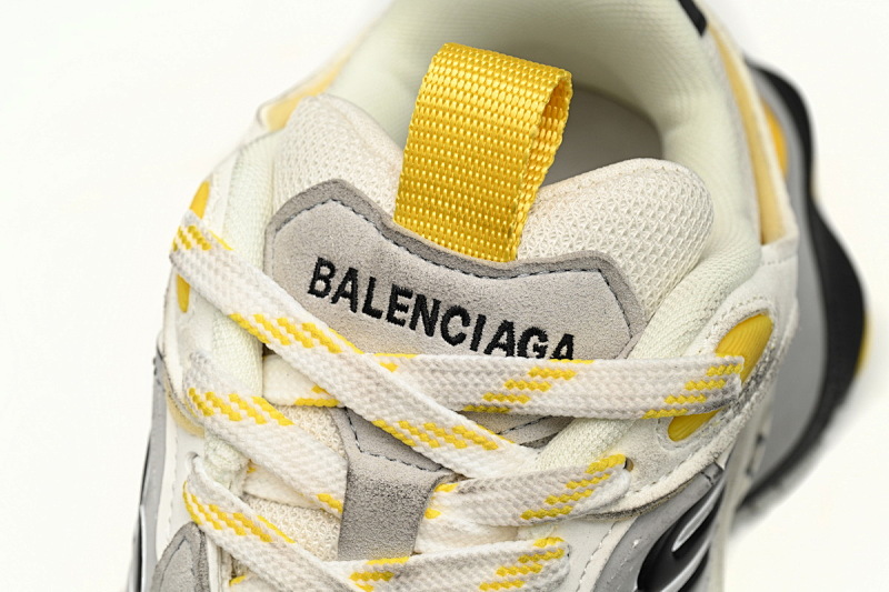 【DA5LJ】白黄银-1 纯原版巴黎世家11代 网布 圆头系带低帮 784339-W2MV1-1170 Balenciaga CARGO White yellow silver