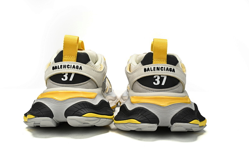 【DA5LJ】白黄银-1 纯原版巴黎世家11代 网布 圆头系带低帮 784339-W2MV1-1170 Balenciaga CARGO White yellow silver