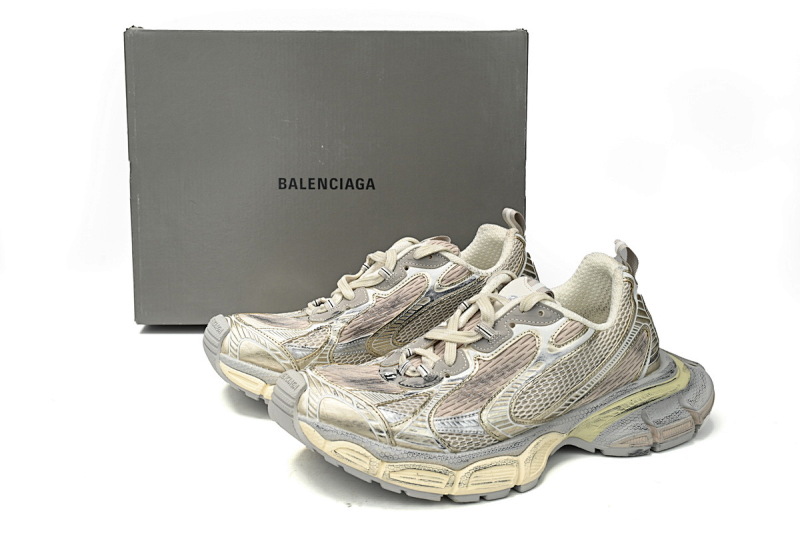 【CA5AH】浅米色 巴黎10代做旧 户外概念跑鞋 734731 W3XL7 9191 Balenciaga Cham Pagne