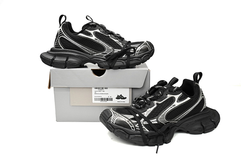【CA5AH】黑白 巴黎10代做旧 户外概念跑鞋542228 W2RB8 1090 Balenciaga Black And White