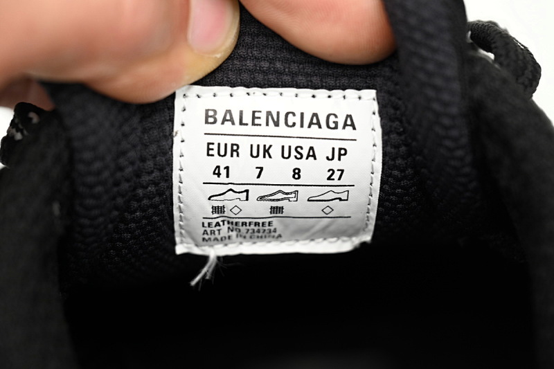 【CA5AH】黑白 巴黎10代做旧 户外概念跑鞋542228 W2RB8 1090 Balenciaga Black And White