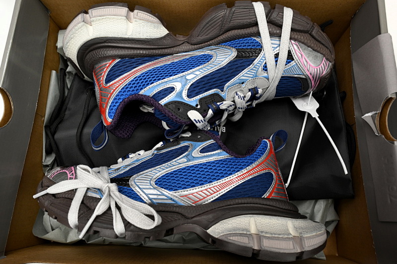 【DA0LJ】红蓝-25 巴黎10代跑鞋 542229 W1RB5 0513 Balenciaga Silver Red and Blue