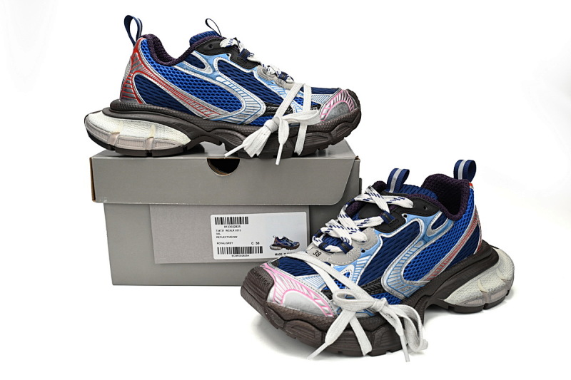 【DA0LJ】红蓝-25 巴黎10代跑鞋 542229 W1RB5 0513 Balenciaga Silver Red and Blue