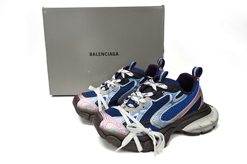 【DA0LJ】红蓝-25 巴黎10代跑鞋 542229 W1RB5 0513 Balenciaga Silver Red and Blue