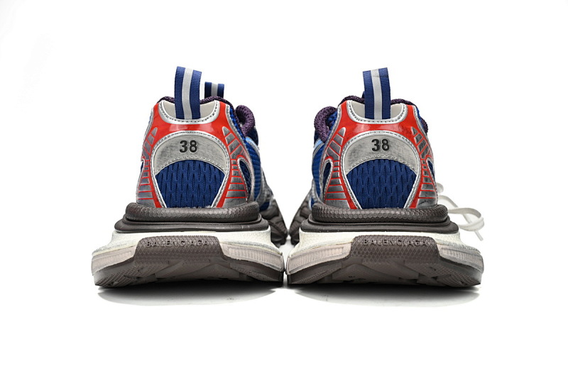 【DA0LJ】红蓝-25 巴黎10代跑鞋 542229 W1RB5 0513 Balenciaga Silver Red and Blue