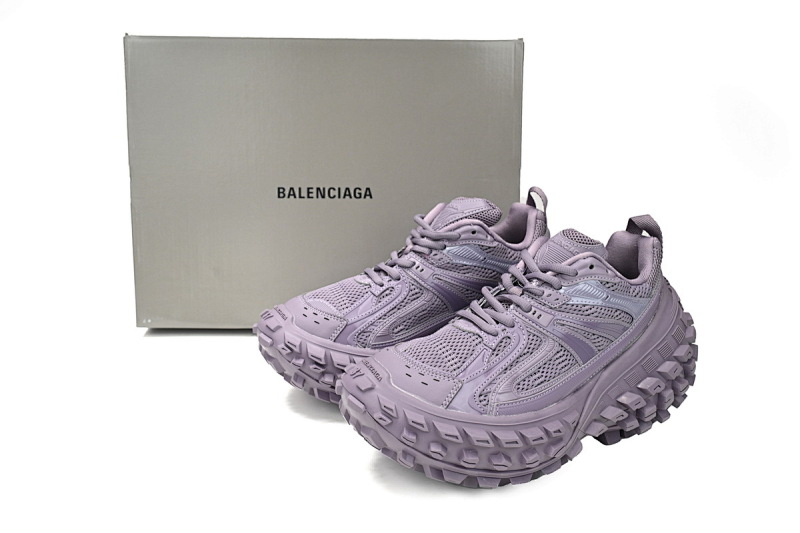 【EA0LJ】紫色-12 巴黎轮胎鞋 685611 W2RAM 5500  Balenciaga Defender Black Purple