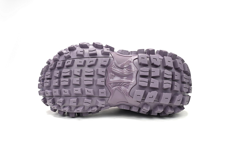 【EA0LJ】紫色-12 巴黎轮胎鞋 685611 W2RAM 5500  Balenciaga Defender Black Purple