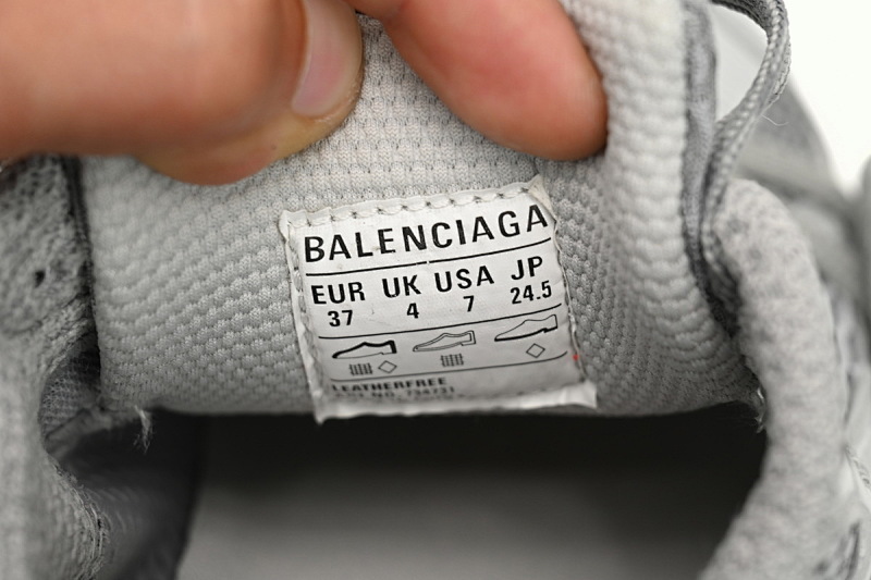 【DA0LJ】浅灰-23 巴黎10代跑鞋 734731 W3XLR 1281 Balenciaga Silver Light Gray
