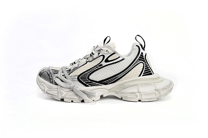 【DA0LJ】熊猫-22 巴黎10代跑鞋 542229 W1RB5 0352 Balenciaga Silver Rice White Black