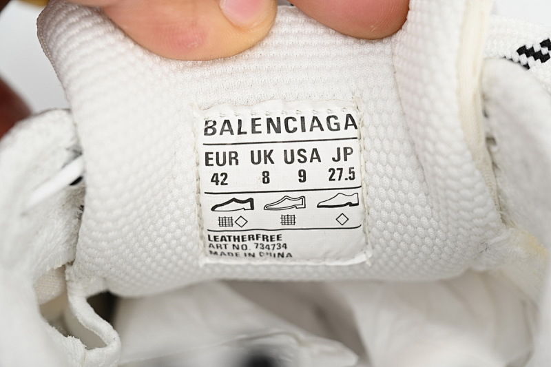 【DA0LJ】熊猫-22 巴黎10代跑鞋 542229 W1RB5 0352 Balenciaga Silver Rice White Black