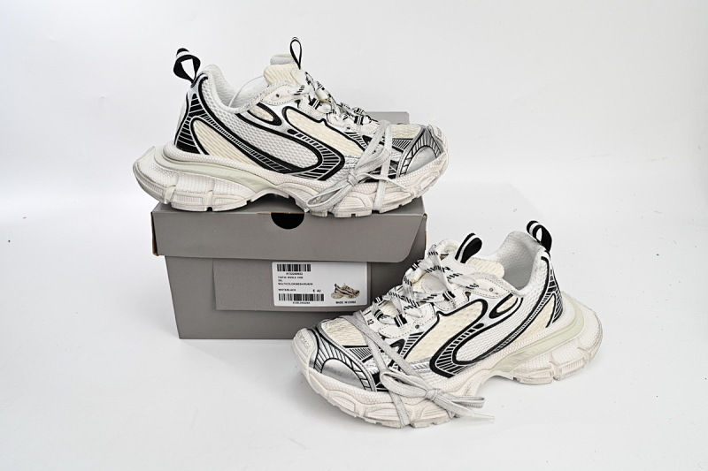 【DA0LJ】熊猫-22 巴黎10代跑鞋 542229 W1RB5 0352 Balenciaga Silver Rice White Black