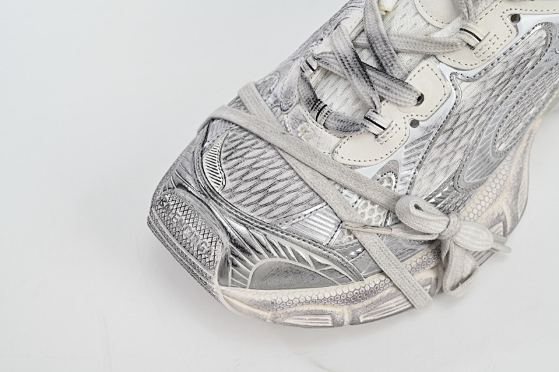 【DA0LJ】白色-8 巴黎10代跑鞋 542229 W1RB5 0101 Balenciaga Silver White