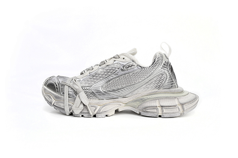 【DA0LJ】白色-8 巴黎10代跑鞋 542229 W1RB5 0101 Balenciaga Silver White