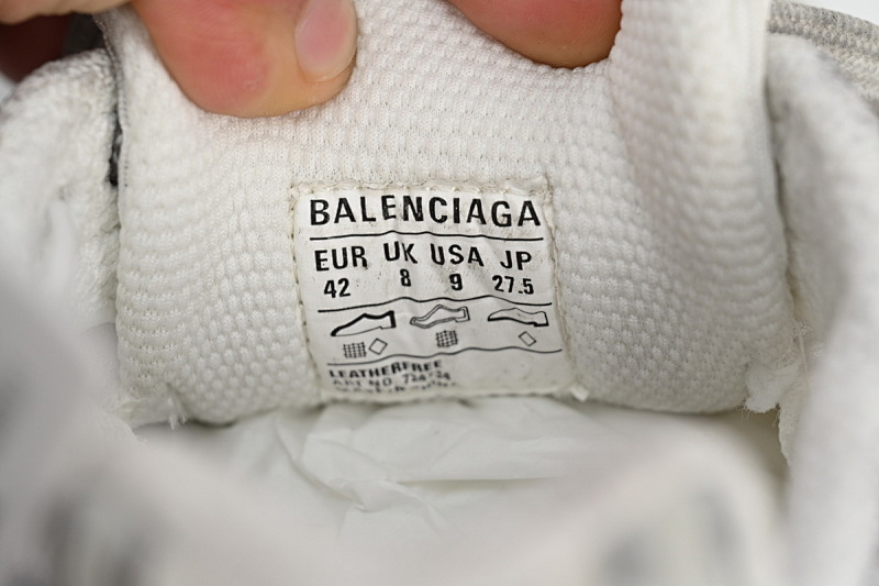 【DA0LJ】白色-8 巴黎10代跑鞋 542229 W1RB5 0101 Balenciaga Silver White