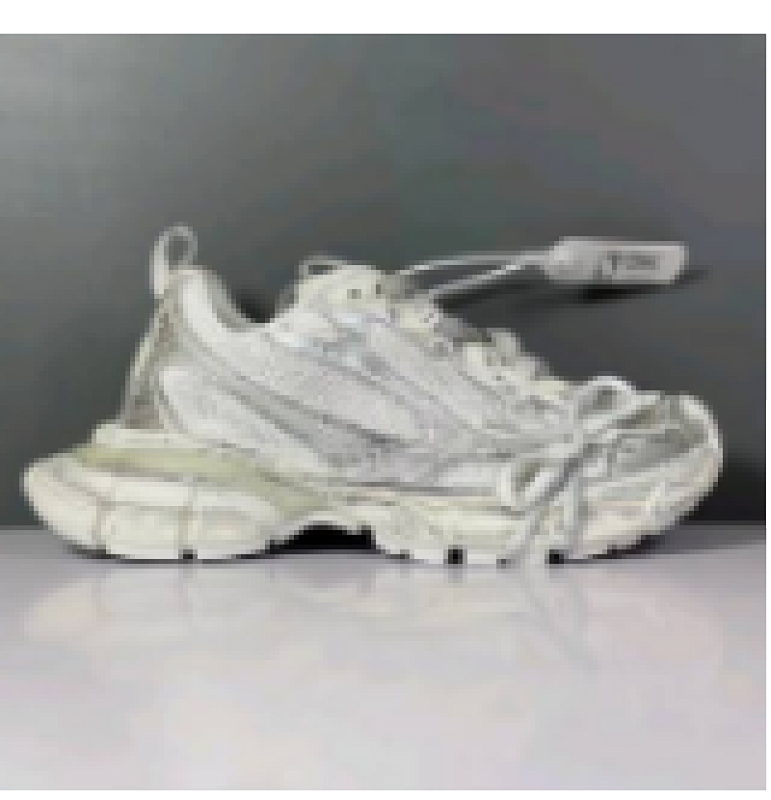 【DA0LJ】白色-8 巴黎10代跑鞋 542229 W1RB5 0101 Balenciaga Silver White