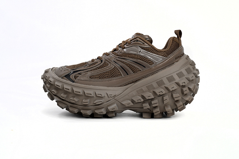 【EA0LJ】棕色-11 巴黎轮胎鞋 685611 W3RBS 2408 Balenciaga Defender Black Brown