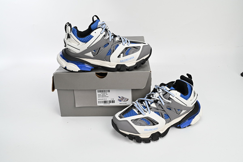 【DA0LJ】灰白蓝-106 巴黎3代时尚复古低帮跑鞋 542436 W3SR6 2501 Balenciaga Tess S.Black Black Grey White Blue