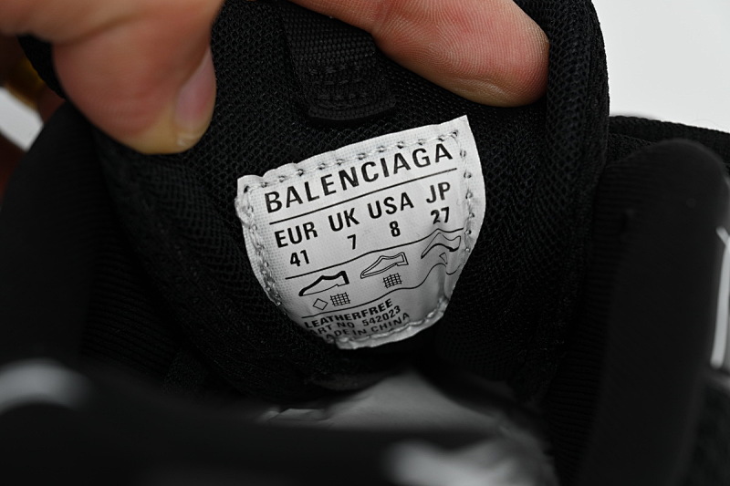 【DA0LJ】黑白画-103 巴黎3代时尚复古低帮跑鞋 542023 W3SR2 2315 Balenciaga Tess S.Black Black-And-White Painting