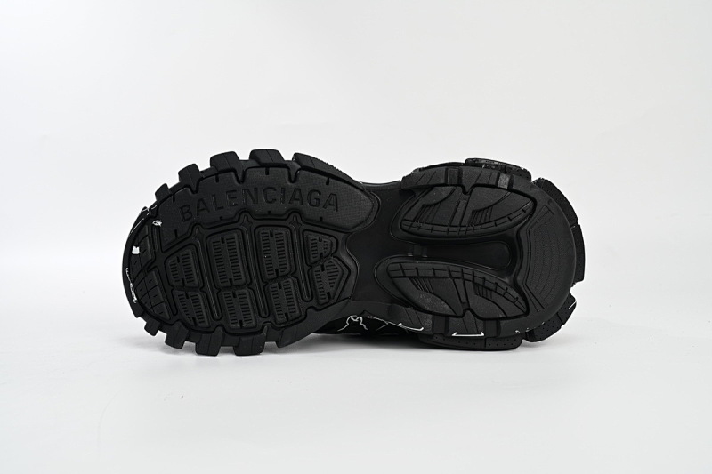 【DA0LJ】黑白画-103 巴黎3代时尚复古低帮跑鞋 542023 W3SR2 2315 Balenciaga Tess S.Black Black-And-White Painting