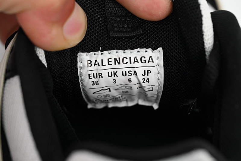 【DA0LJ】米白黑-101 巴黎3代时尚复古低帮跑鞋 542436 W3SU5 9791 Balenciaga Tess S.Black Rice White Black