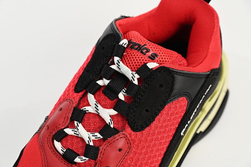 【CA0LJ】黑红灰 巴黎世家8层组合TPU复古鞋 483513 W06E1 1006 Balenciaga Triple S Black Red Grey