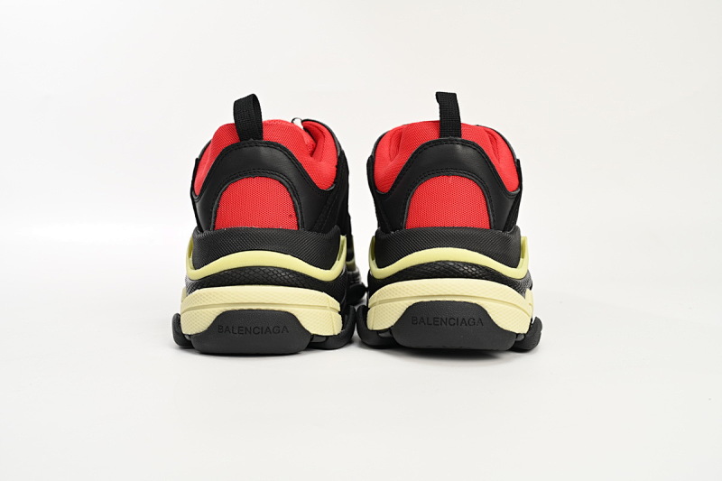 【CA0LJ】黑红灰 巴黎世家8层组合TPU复古鞋 483513 W06E1 1006 Balenciaga Triple S Black Red Grey