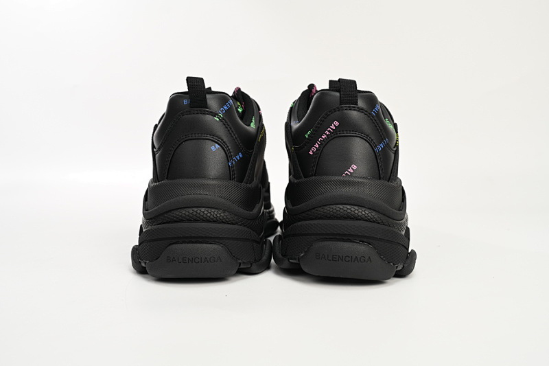 【CA0LJ】七彩 巴黎世家8层组合TPU复古鞋 524039 W2FA1 1210 Balenciaga Triple S Letter Colorful