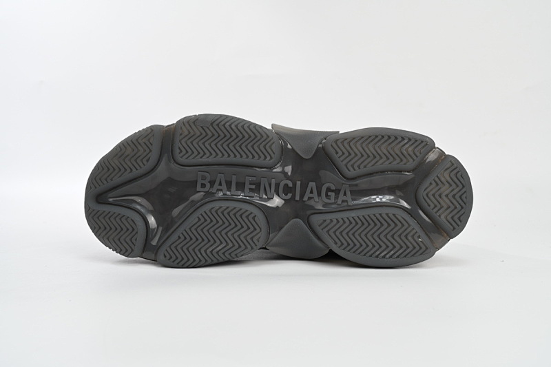 【DA0LJ】深灰气垫 巴黎世家水晶透明底气垫鞋 541624 W2GA1 1801 Balenciaga Triple S Dark Grey