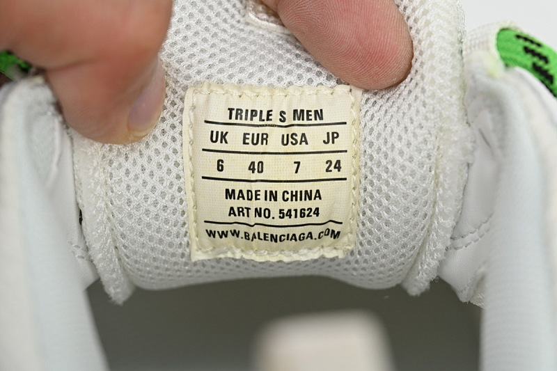 【DA0LJ】七彩气垫 巴黎世家水晶透明底气垫鞋 544351 W09E1 1895 Balenciaga Triple S Rainbow