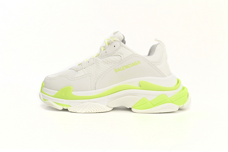 【CA0LJ】荧光白 巴黎世家8层组合TPU复古鞋 536737 W0901 9088 Balenciaga Triple S Fluorescent White