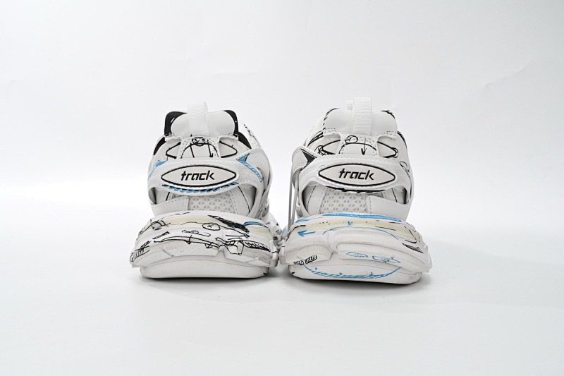 【DA0LJ】涂鸦艺术-100  巴黎3代时尚复古低帮跑鞋 542436 W3SRA 9014 Balenciaga Tess S.Black Graffiti Art