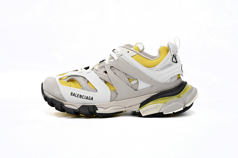 【DA0LJ】黑黄尾-102 巴黎3代时尚复古低帮跑鞋 542436 W1ST3 0258 Balenciaga Tess S.Black Black And Yellow Tail