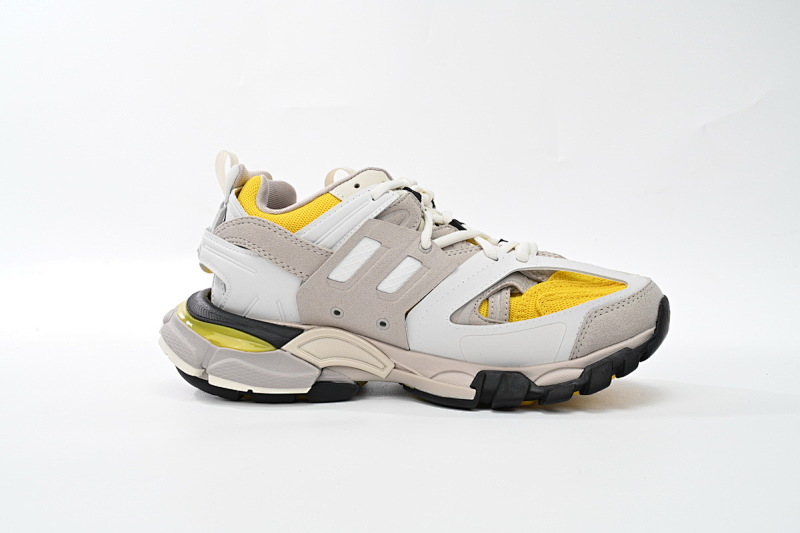【DA0LJ】黑黄尾-102 巴黎3代时尚复古低帮跑鞋 542436 W1ST3 0258 Balenciaga Tess S.Black Black And Yellow Tail