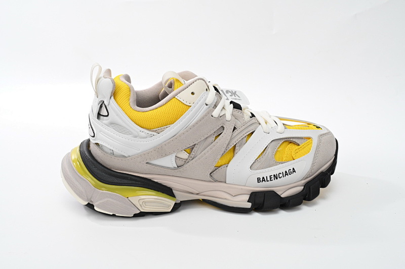 【DA0LJ】黑黄尾-102 巴黎3代时尚复古低帮跑鞋 542436 W1ST3 0258 Balenciaga Tess S.Black Black And Yellow Tail