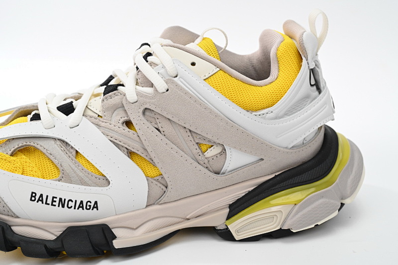 【DA0LJ】黑黄尾-102 巴黎3代时尚复古低帮跑鞋 542436 W1ST3 0258 Balenciaga Tess S.Black Black And Yellow Tail