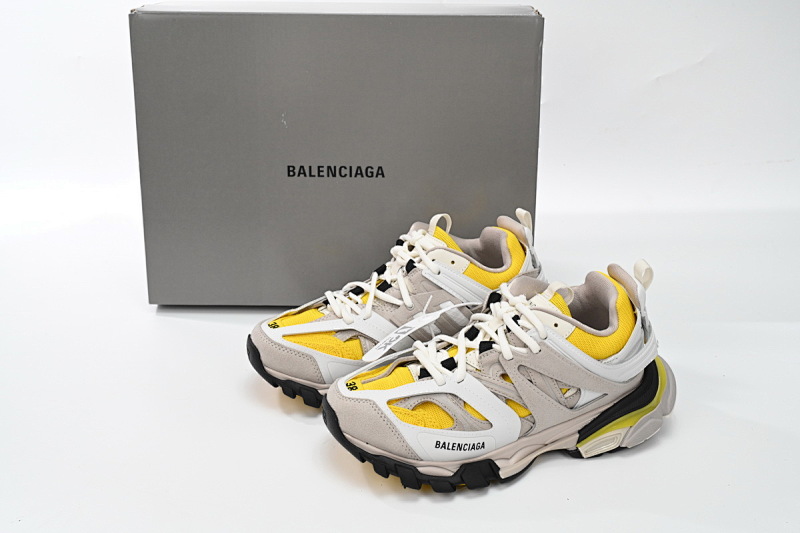 【DA0LJ】黑黄尾-102 巴黎3代时尚复古低帮跑鞋 542436 W1ST3 0258 Balenciaga Tess S.Black Black And Yellow Tail