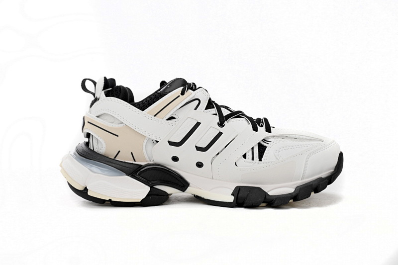 【DA0LJ】黑白-61 巴黎3代时尚复古低帮跑鞋 542436 W3NH3 7261 Balenciaga Tess S.Black And White