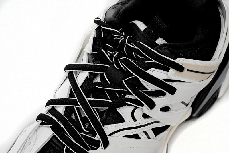 【DA0LJ】黑白-61 巴黎3代时尚复古低帮跑鞋 542436 W3NH3 7261 Balenciaga Tess S.Black And White