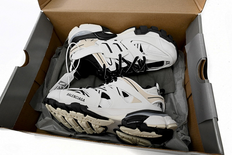 【DA0LJ】黑白-61 巴黎3代时尚复古低帮跑鞋 542436 W3NH3 7261 Balenciaga Tess S.Black And White