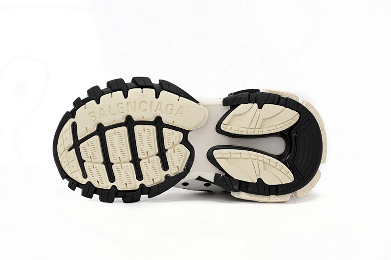 【DA0LJ】黑白-61 巴黎3代时尚复古低帮跑鞋 542436 W3NH3 7261 Balenciaga Tess S.Black And White