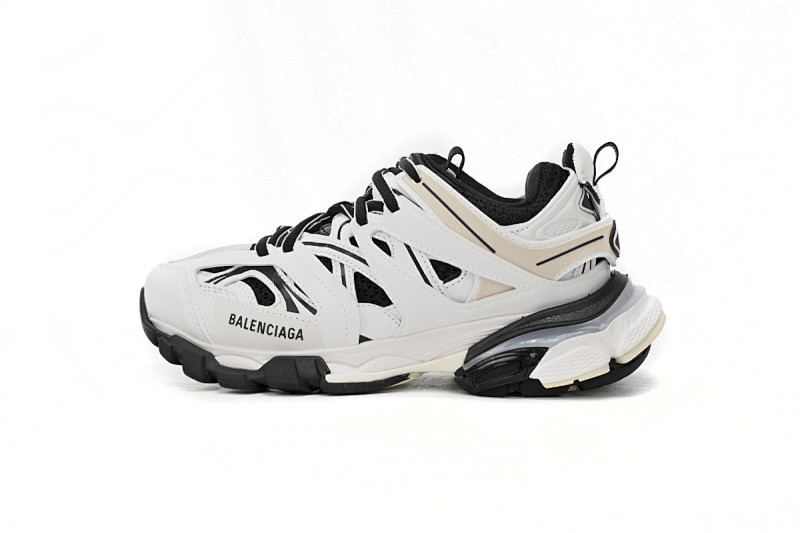 【DA0LJ】黑白-61 巴黎3代时尚复古低帮跑鞋 542436 W3NH3 7261 Balenciaga Tess S.Black And White
