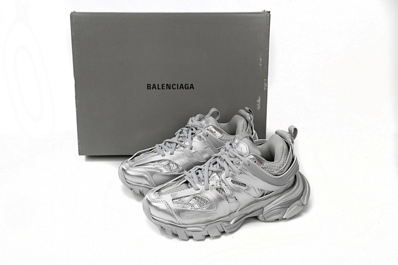 【DA0LJ】亮银-62 巴黎3代时尚复古低帮跑鞋 542436 W2FS3 8100 Balenciaga Tess S.Bright Silver