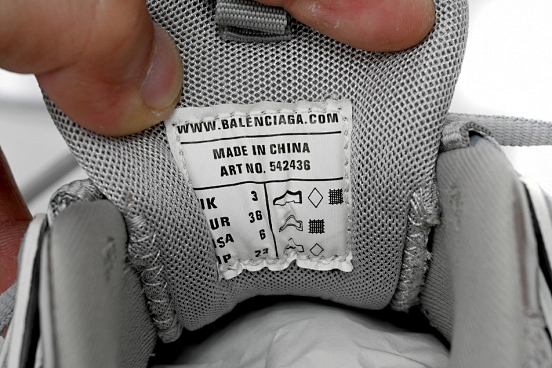 【DA0LJ】亮银-62 巴黎3代时尚复古低帮跑鞋 542436 W2FS3 8100 Balenciaga Tess S.Bright Silver